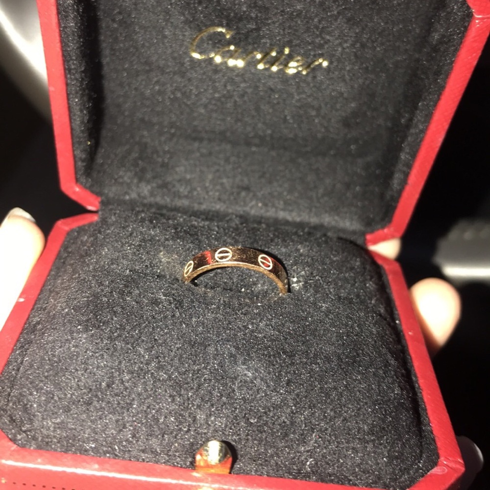 Cartier Rose Gold Ring Size 6